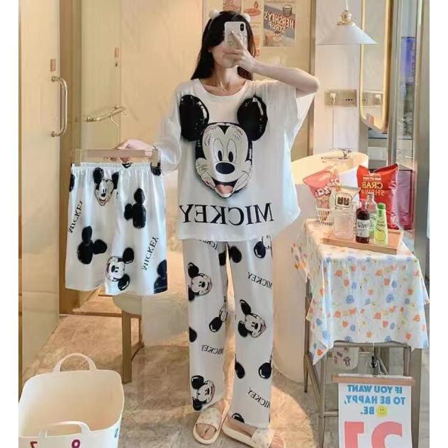 パジャマレディースルームウェア おしゃれ 綿 セットアップ 半袖 春 夏 柔らかく軽い薄手の快適Tシャツ 可愛い ゆったり シンプル寝巻き部屋着 |  | 01
