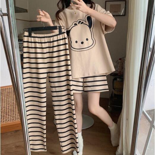 パジャマレディースルームウェア おしゃれ 綿 セットアップ 半袖 春 夏 柔らかく軽い薄手の快適Tシャツ 可愛い ゆったり シンプル寝巻き部屋着 |  | 13