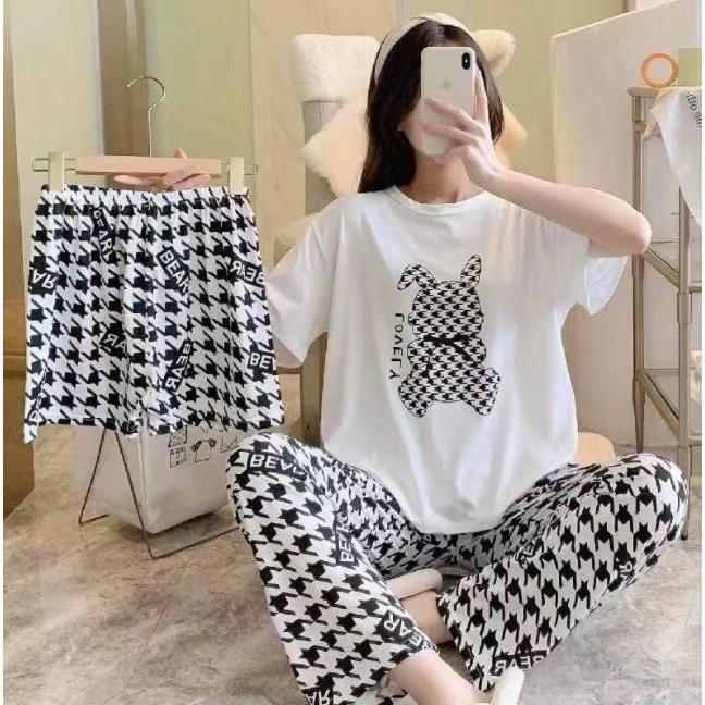 パジャマレディースルームウェア おしゃれ 綿 セットアップ 半袖 春 夏 柔らかく軽い薄手の快適Tシャツ 可愛い ゆったり シンプル寝巻き部屋着 |  | 14