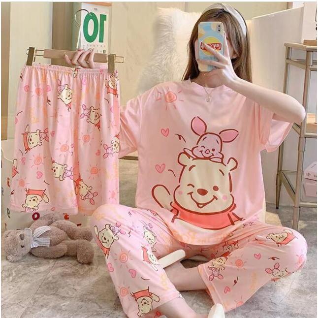 パジャマレディースルームウェア おしゃれ 綿 セットアップ 半袖 春 夏 柔らかく軽い薄手の快適Tシャツ 可愛い ゆったり シンプル寝巻き部屋着 |  | 07