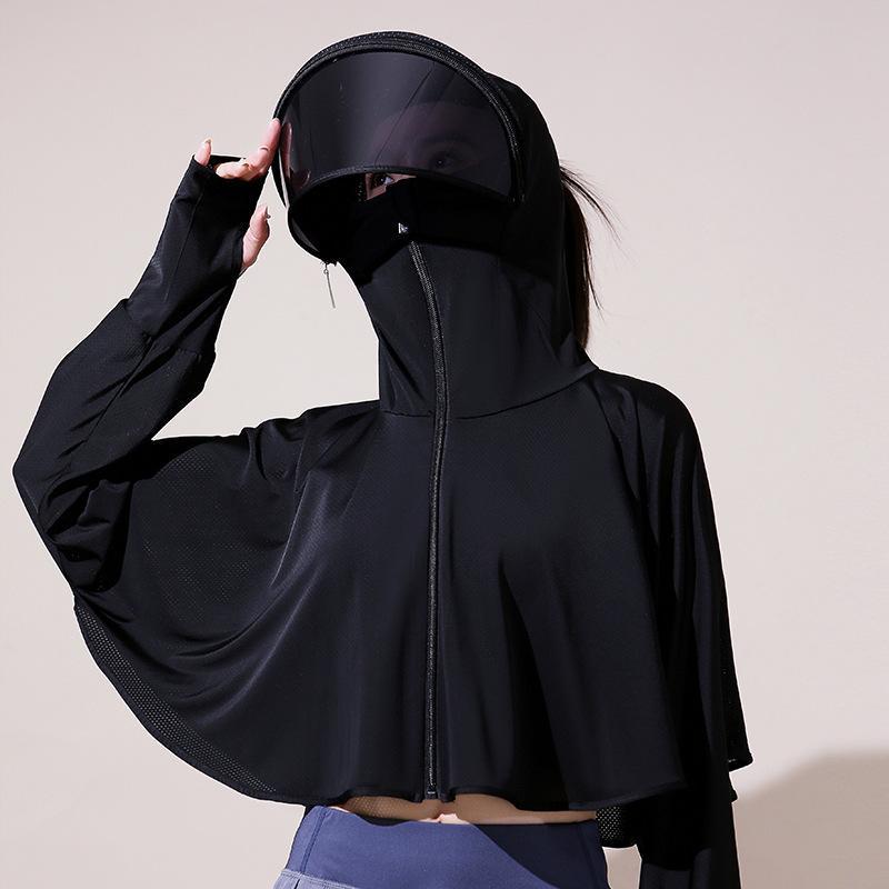 帽子 接触冷感UVカット UVパーカー UVカット ラッシュガード 紫外線対策 ウォーキング 自転車 アウトドア |  | 02