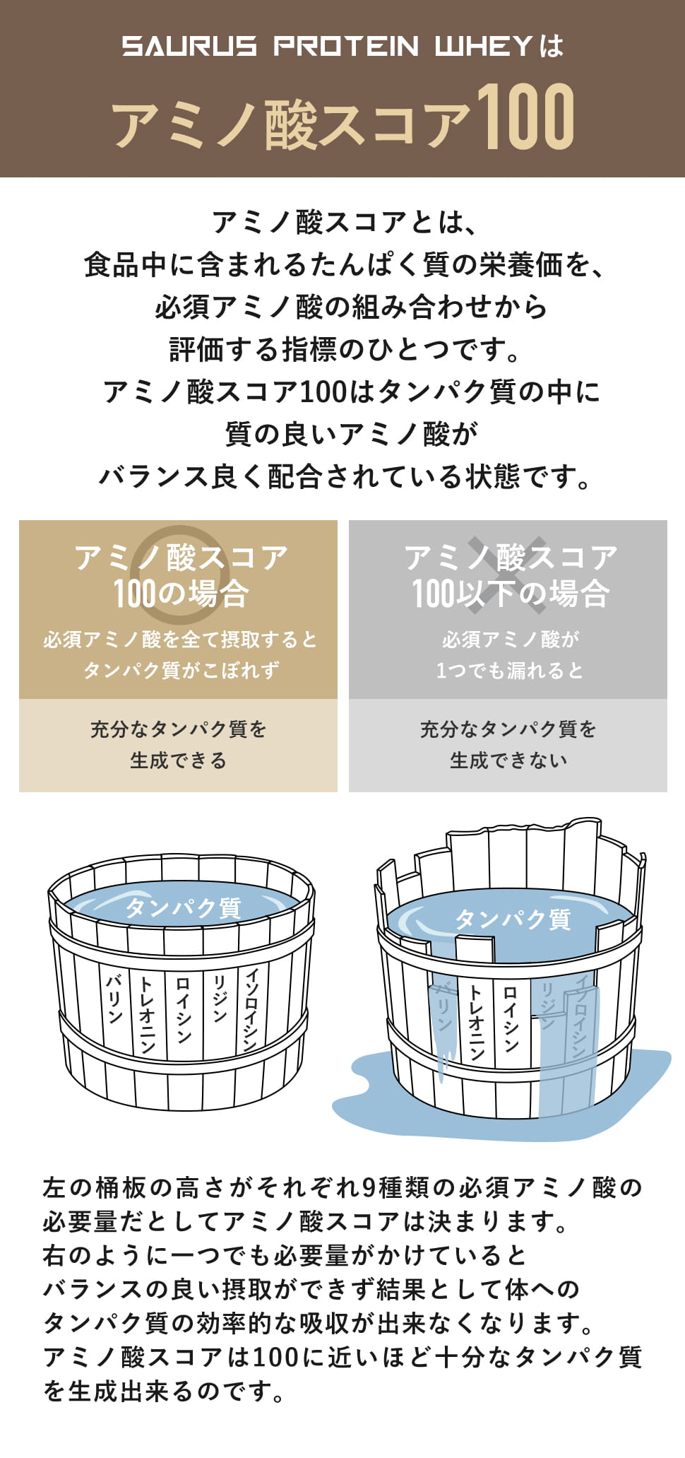 アミノ酸スコア100