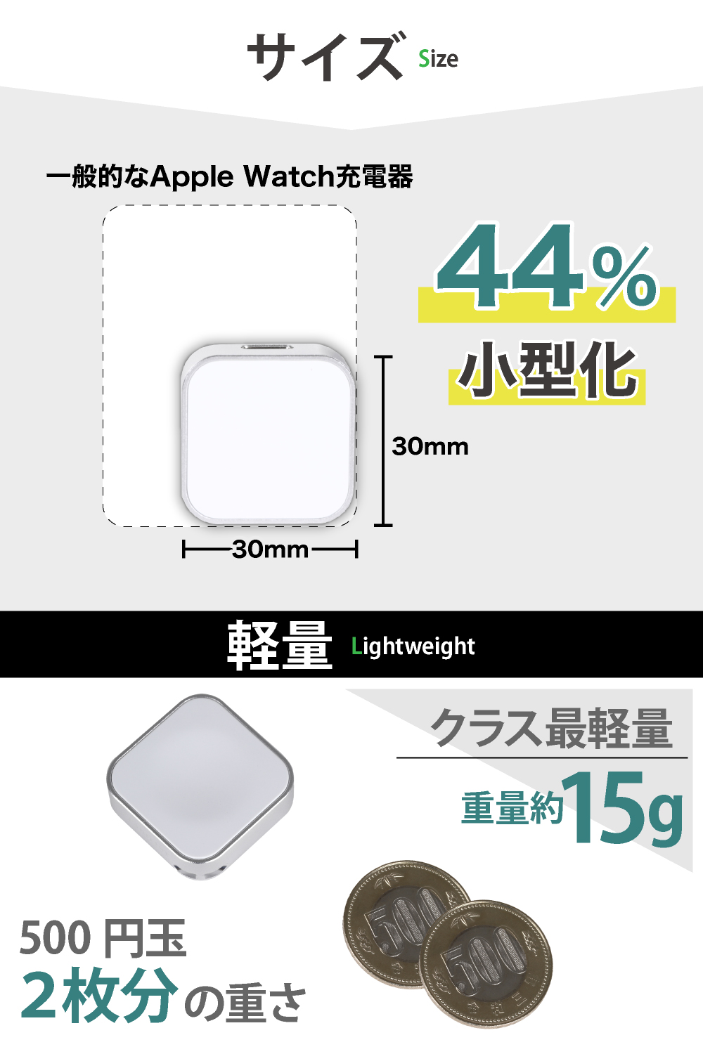 アップルウォッチ充電器