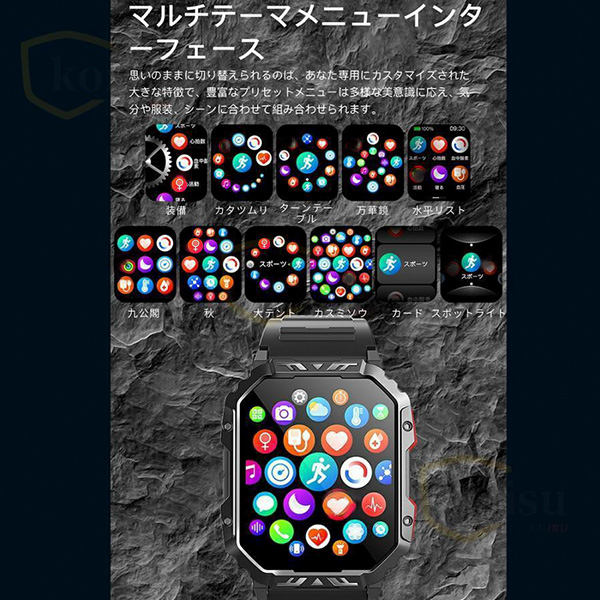 スマートウォッチ センサー 皮膚温変動検知 心拍数