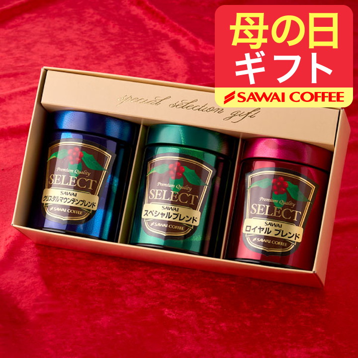 母の日ギフト コーヒーギフト ギフト コーヒー 詰め合わせ プレミアム100g3缶 珈琲 粉 豆 お歳暮 御歳暮 冬ギフト 【RD】 【TS】