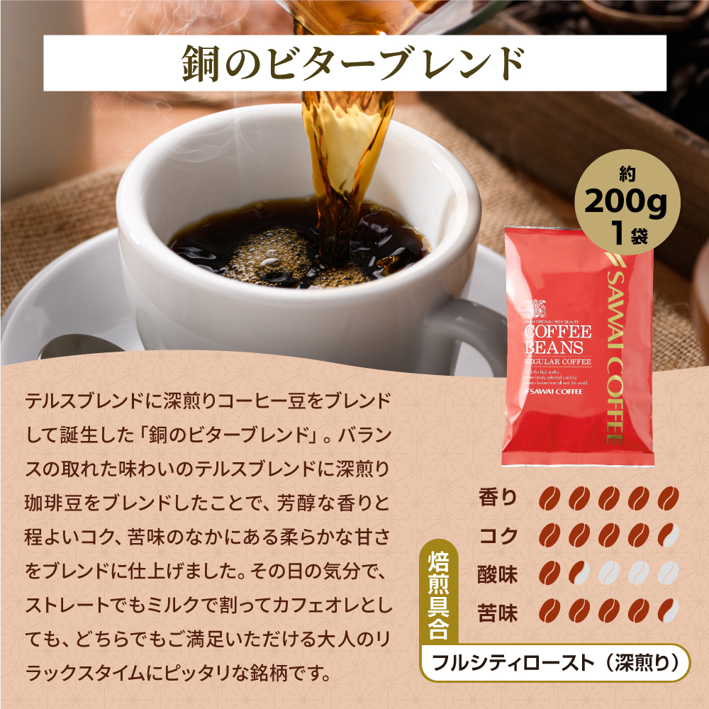 コーヒー 飲み比べ 8月のおすすめレギュラー福...の詳細画像5