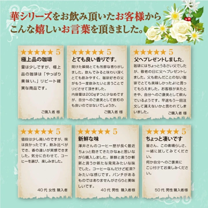 澤井珈琲 鮮度抜群 ドリップコーヒー 華の4種 40杯分 福袋 珈琲