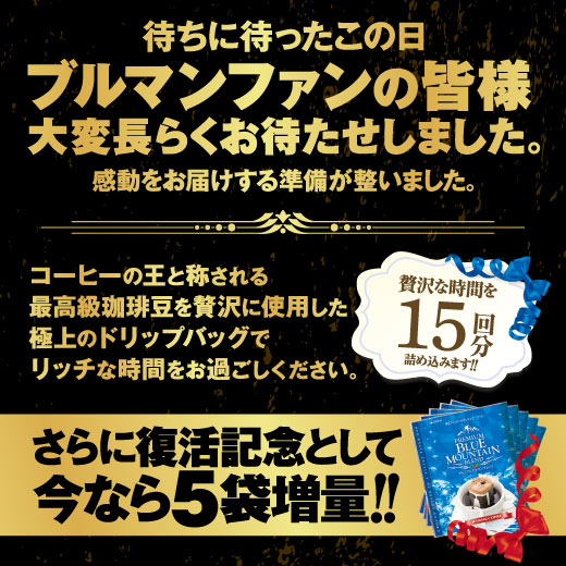 ドリップコーヒー コーヒー 福袋 珈琲 送料無料１分で出来る プレミアムブルマンブレンド 20杯 分入り ドリップバッグ 福袋 グルメ｜sawaicoffee｜03