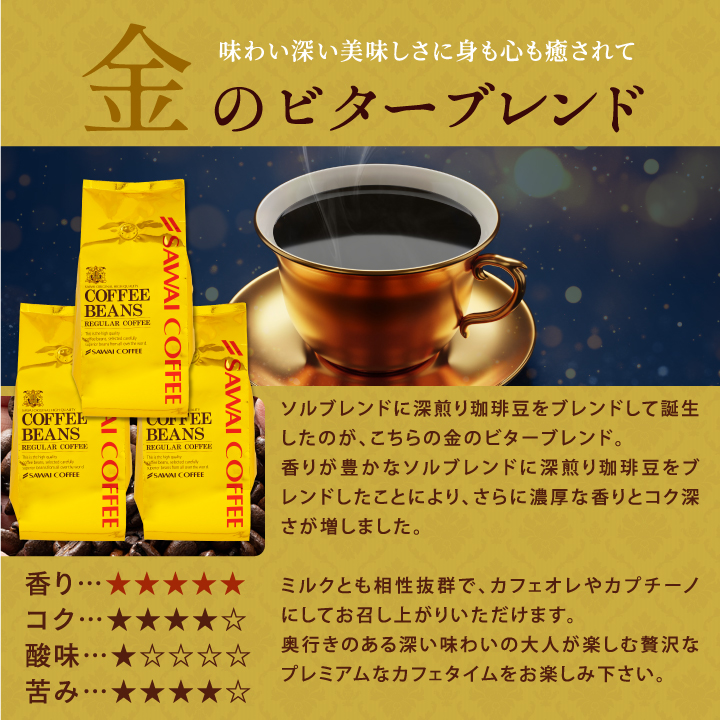 コーヒー 豆 粉 香り高くコク深い時間 澤井珈...の詳細画像3