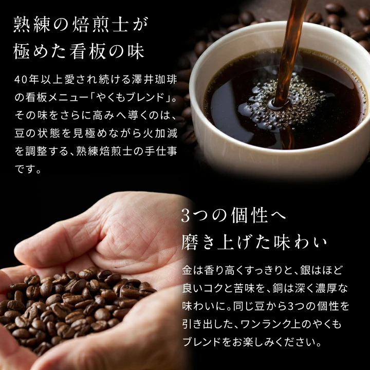 澤井珈琲 焙煎したて レギュラー コーヒー お試し 400g 3袋 1.2kg 粉