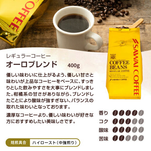 焙煎したて コーヒー豆 澤井珈琲 珈琲豆 ブレンドコーヒー 2.4kg 粉 送料無料 金と銀と銅の珈琲 6種 240杯 分 福袋 ソル ルナ テルス オーロ プラタ ブロンセ｜sawaicoffee｜07