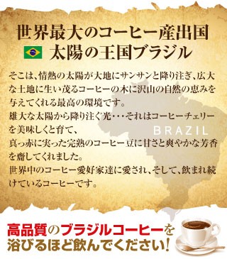 世界最大のコーヒー産出国　太陽の王国ブラジル