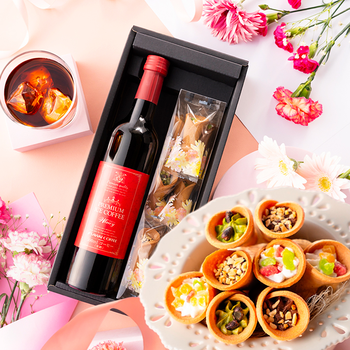 バレンタイン アイスコーヒー ギフト 花束のお菓子 スイーツ 澤井珈琲ギフトセット  オシャレ 【RD】 【TS】 | 澤井珈琲