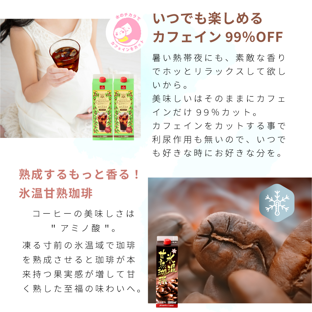 ワンランク上の飲み比べ1000ml 6本アイスコーヒー 4種類 スペシャリティコーヒー 無添加 無着色 ブラック 無糖 リキッド 【RD】 【TS】 | 澤井珈琲 | 06