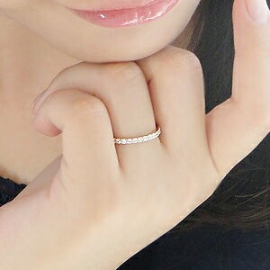 商品画像３ K18YG 0.3ct ダイヤモンド エタニティリング
