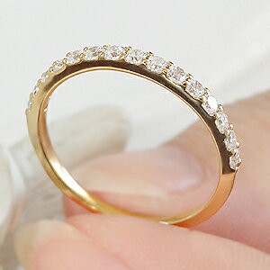 商品画像４ K18YG 0.3ct ダイヤモンド エタニティリング
