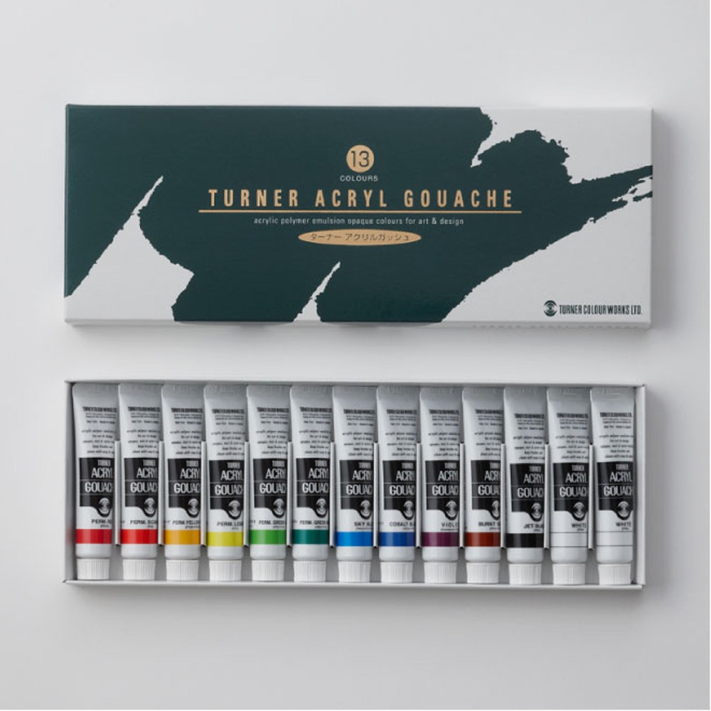 ターナー色彩 アクリルガッシュA色 20ml ターコイズブルー AG020055