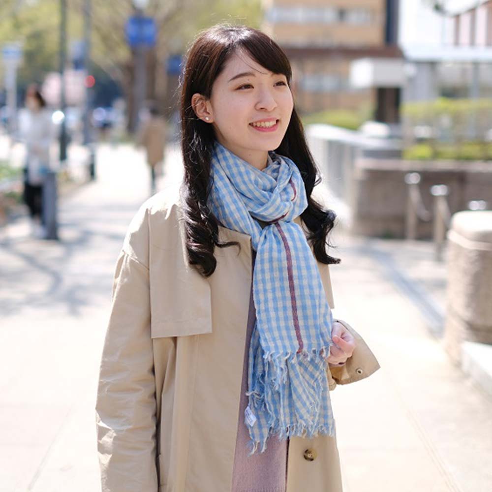 美品 オローネ TANDEYコットンリネン ギンガムチェック コットン＆リネン×起毛ワッシャー/ギンガムチェック - fktk