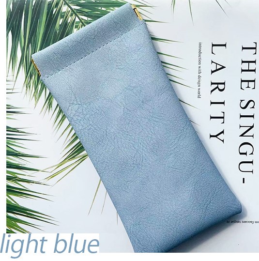 メガネケース おしゃれ サングラスケース ソフトケース 革 PUレザーソフトケース スリム コンパクト収納 | ブランド登録なし | 02