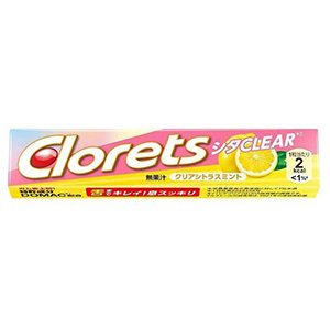 【在庫処分】 クロレッツ シタCLEAR クリアシトラスミント (14粒) 菓子