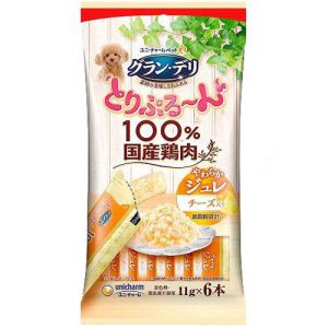 Yahoo! Yahoo!ショッピング(ヤフー ショッピング)【在庫処分】[71]  グラン・デリ とりぷる〜ん 100％国産鶏肉 やわらかジュレ チーズ入り （11g×6本） ドッグフード ウェット