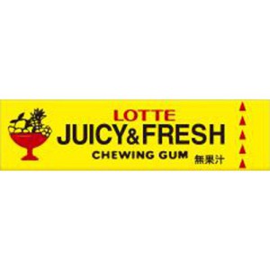 Yahoo! Yahoo!ショッピング(ヤフー ショッピング)【在庫処分】 ロッテ ジューシー&フレッシュガム （9枚） 菓子