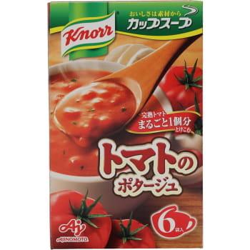 【在庫処分】 味の素 クノール カップスープ 完熟トマトまるごと1個分使ったポタージュ (6袋入) インスタントスープ｜scbmitsuokun1972