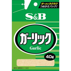 Yahoo! Yahoo!ショッピング(ヤフー ショッピング)【在庫処分】 賞味期限：2026年3月13日 S&B 袋入り ガーリック （40g） 調味料