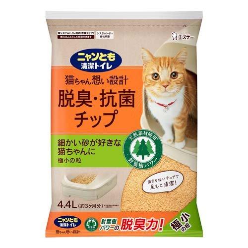 ニャンとも清潔トイレ 脱臭・抗菌チップ 極小の粒 猫砂 (4.4L) 猫用品
