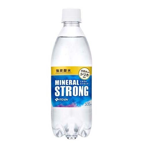 【24本セット】 伊藤園 強炭酸水 ミネラル ストロング シリカ含有 (500ml×24本入) ペットボトル 炭酸飲料｜scbmitsuokun1972