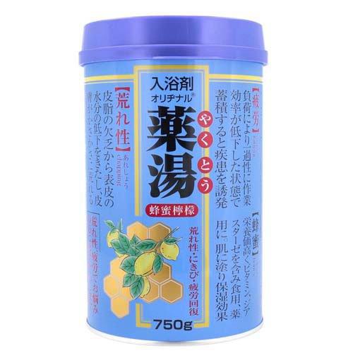 【医薬部外品】 オリヂナル 薬湯 入浴剤 蜂蜜檸檬 (750g) ボトル｜scbmitsuokun1972