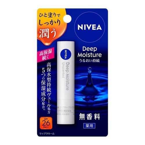 Yahoo! Yahoo!ショッピング(ヤフー ショッピング)【医薬部外品】 ニベア ディープモイスチャーリップ 無香料 （1本入） リップケア