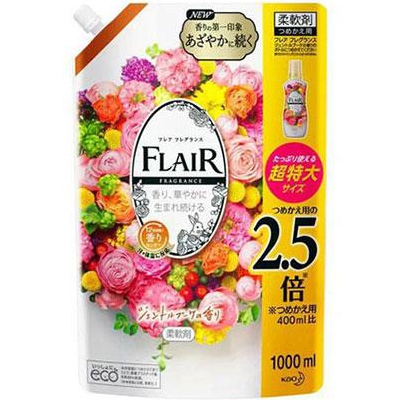 【nk】 花王 フレアフレグランス ジェントル&amp;ブーケ 詰替 大容量 (1000ml) 洗濯洗剤 柔軟剤