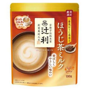【在庫処分】 賞味期限：2024年9月30日 辻利 ほうじ茶ミルク (190g) 紅茶 こな
