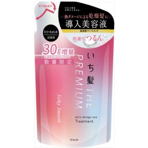 Yahoo! Yahoo!ショッピング(ヤフー ショッピング)【nk】【30g増量品】クラシエ いち髪 ザプレミアム エクストラダメージケア トリートメント シルキースムース 詰替 （370g） ヘアケア