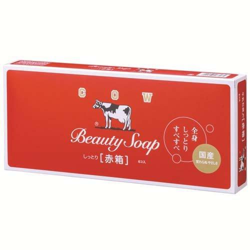 ヒ*シ様 ③牛乳石鹸　牛乳活性シャンプー　出荷用　ボテ箱　COW BRAND 牛乳石鹸 カウブランド 赤箱 90g×6個入り【ドラッグストア