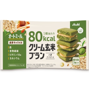 クリーム玄米ブラン 80kcal 抹茶キャラメル (3個入) 栄養機能食品｜scbmitsuokun1972