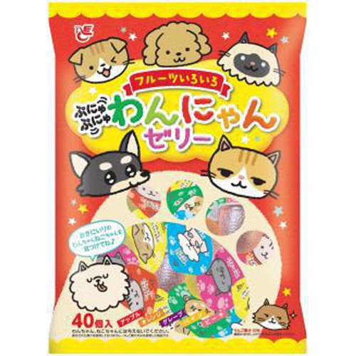  賞味期限：2024年1月20日 エース わんにゃんゼリー (15g×40個) 菓子