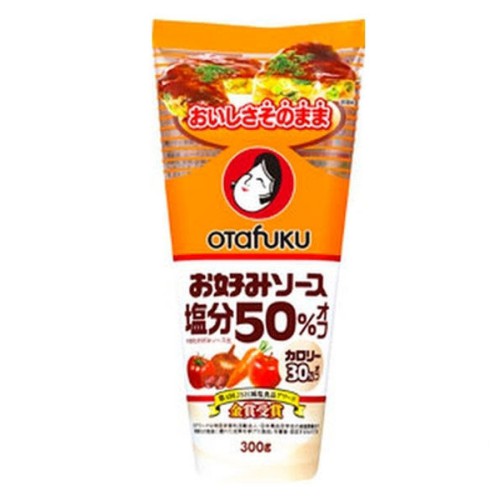 Yahoo! Yahoo!ショッピング(ヤフー ショッピング)【在庫処分】 賞味期限：2026年7月31日 オタフク お好みソース塩分50％オフ （300g） 調味料