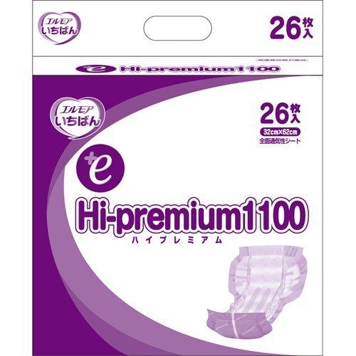 【在庫処分】 エルモア いちばん +e Hi-premium1100 病院・施設用 (26枚入) 大人用紙おむつ 失禁用品