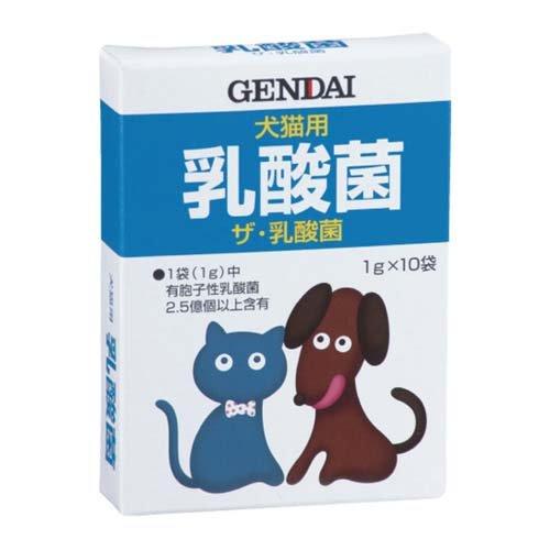 現代製薬 ザ・乳酸菌 犬猫 (1g×10包入) 犬猫用 栄養補給 サプリメント