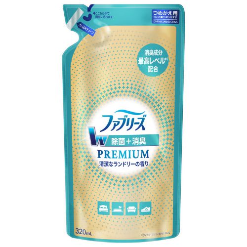 ファブリーズ W除菌 ウイルス除去 スプレー 布用 PREMIUM 清潔な