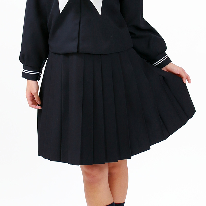 ティアラ 1402シリーズ 女子 サージ織り 24本箱ヒダ セーラー服用スカート (W60〜69cm×丈56〜68cm) (送料無料) (取寄せ)