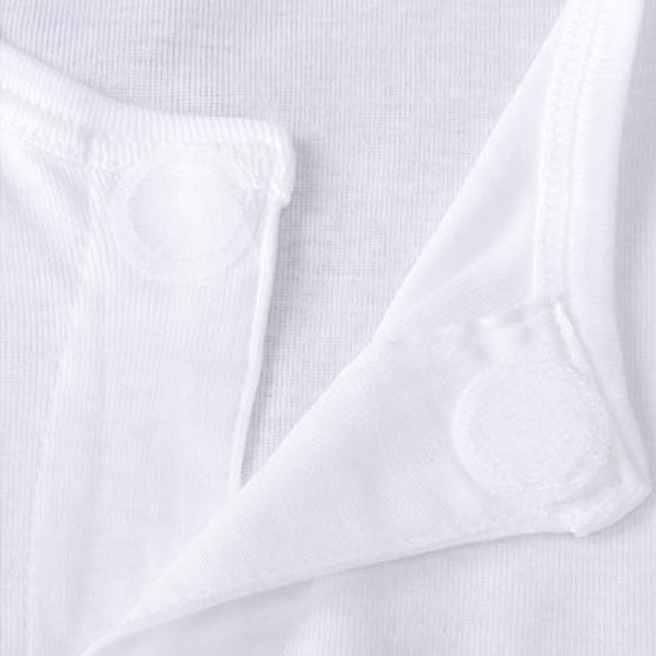 前開きシャツ 紳士 介護 下着 7分袖 インナー M〜LL (M L LL 綿100% マジックテープ式 ワンタッチ肌着 シャツ メンズ 男性)