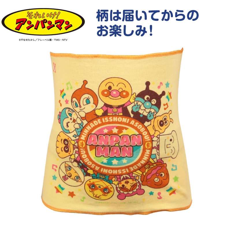 アンパンマン 腹巻 子供 キッズ フリーサイズ (Anpanman 腹巻き はらまき 綿混 綿 コットン 男の子 女の子 薄手 薄い 冷え防止 100 110 120) (在庫限り)