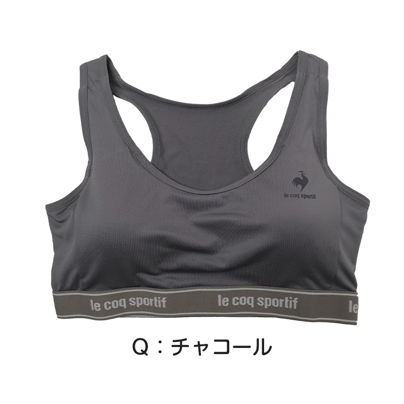 レディース スポーツブラ ハーフトップ ノンワイヤーブラ ブラジャー M L LL スポブラ グレコ ヨガ ジョギング ルコック 下着 インナー