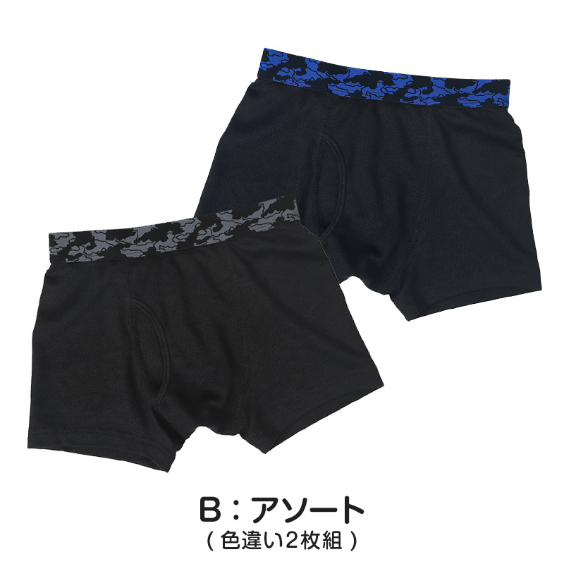 男児 ボクサーブリーフ ジュニア ボクサーパンツ 男の子 下着 キッズ パンツ 2枚組 140cm〜170cm まとめ買い キッズ インナー パンツ 子供 肌着 男子 小学生