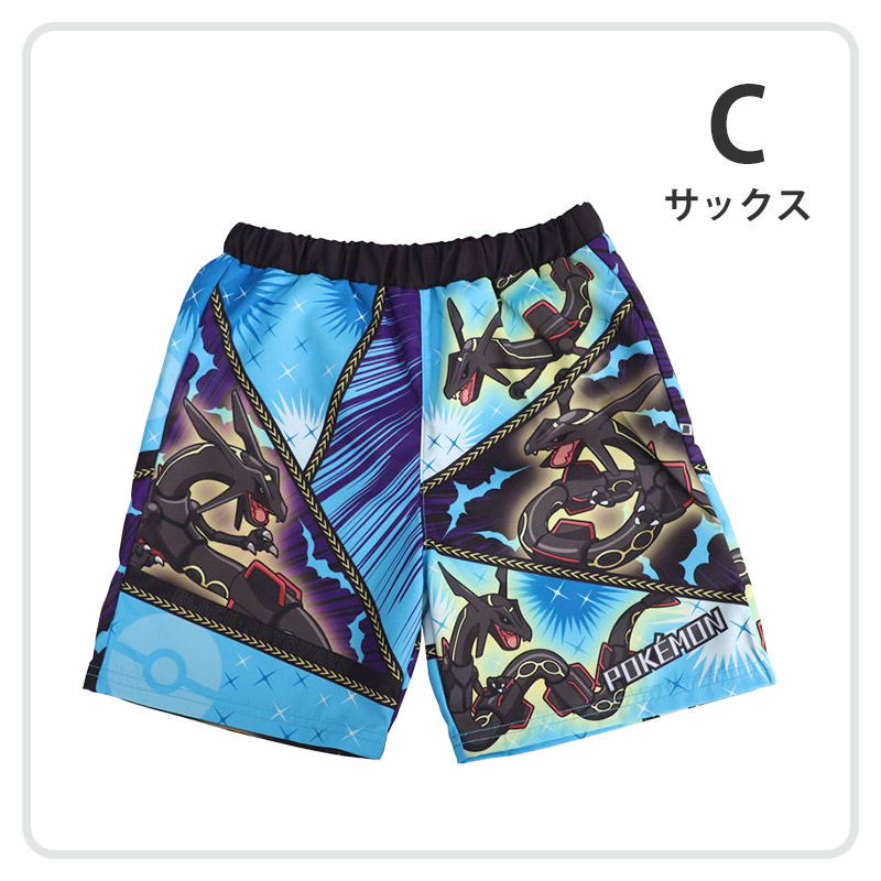 ポケモン 水着 男の子 キッズ サーフパンツ 海パン 子供 ポケットモンスター 男児 海水パンツ キャラクター 110〜130cm 子ども ジュニア スイムウェア 水泳