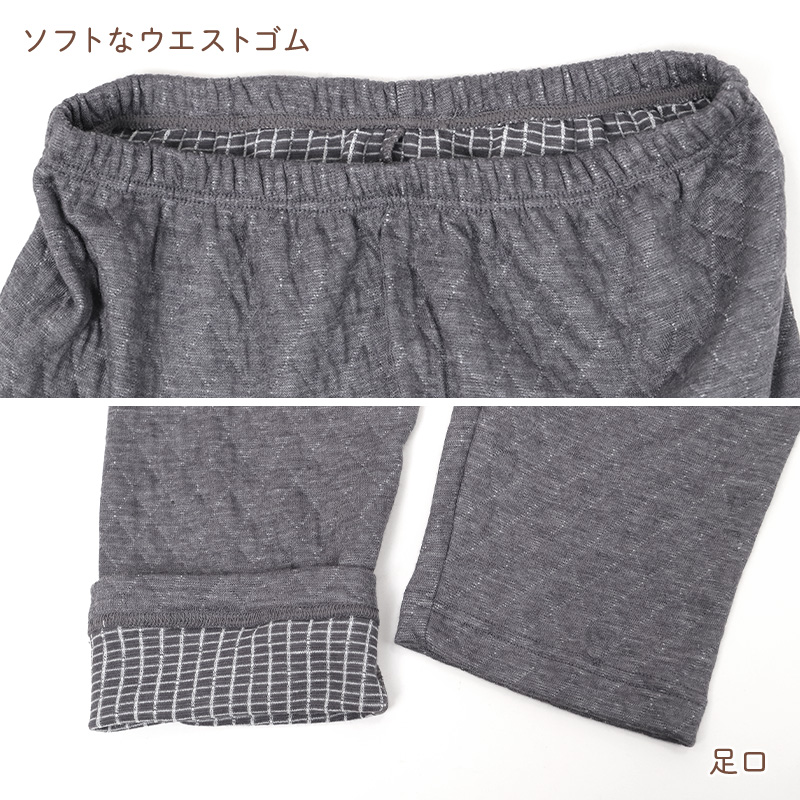 婦人 スラックス下 ズボン下 9分丈 インナー ボトム ボトムス キルト肌着 M L LL 婦人肌着 レディース シニア ミドル 下着 肌着 下着 暖かい あったか 防寒