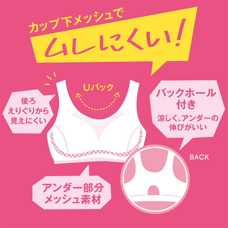中学生 スポーツブラ ブラジャー ジュニア スポブラ 蒸れにくい メッシュ S〜LL (ハーフトップ ファーストブラ ジュニアインナー 体育 運動) 